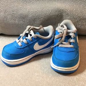 Nike Force 1 Toddler Shoes- Blue size 6